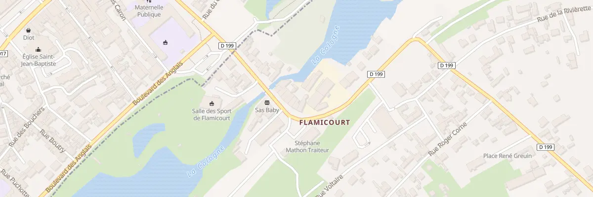 Plan du 21 Av de la Gare à Doingt