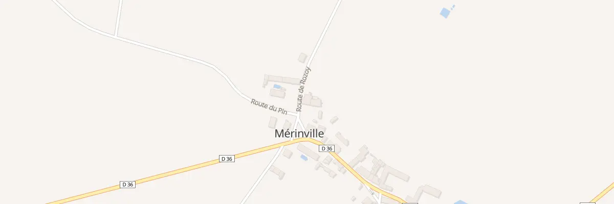 Plan du 2 Rte de Rozoy à Mérinville