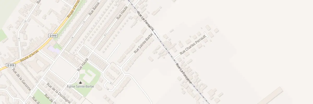Plan du 42 Rue la Fontaine à Drocourt