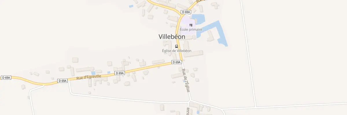 Plan du 8 Rue de l’Eglise à Villebéon
