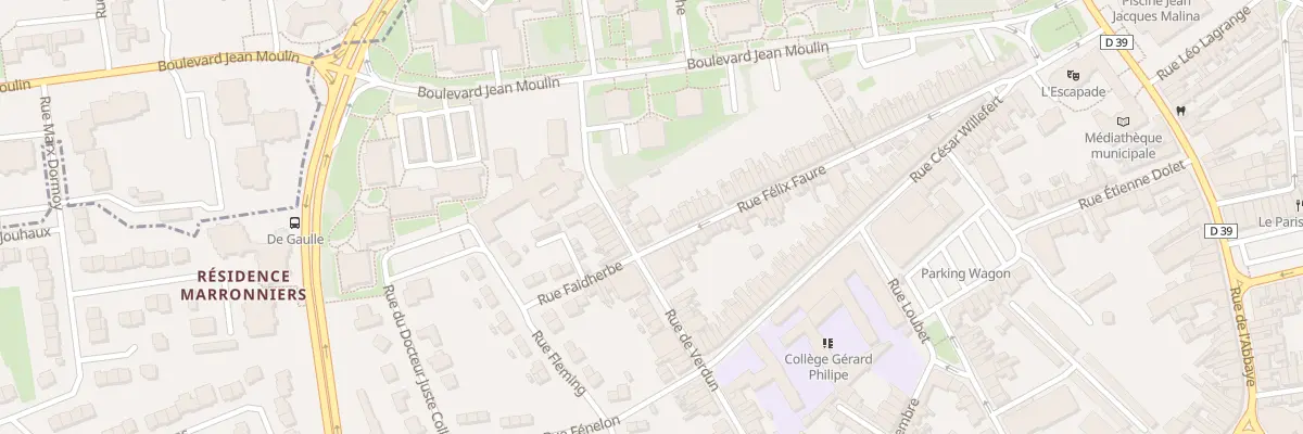 Plan du 340 Rue Félix Faure à Hénin-Beaumont