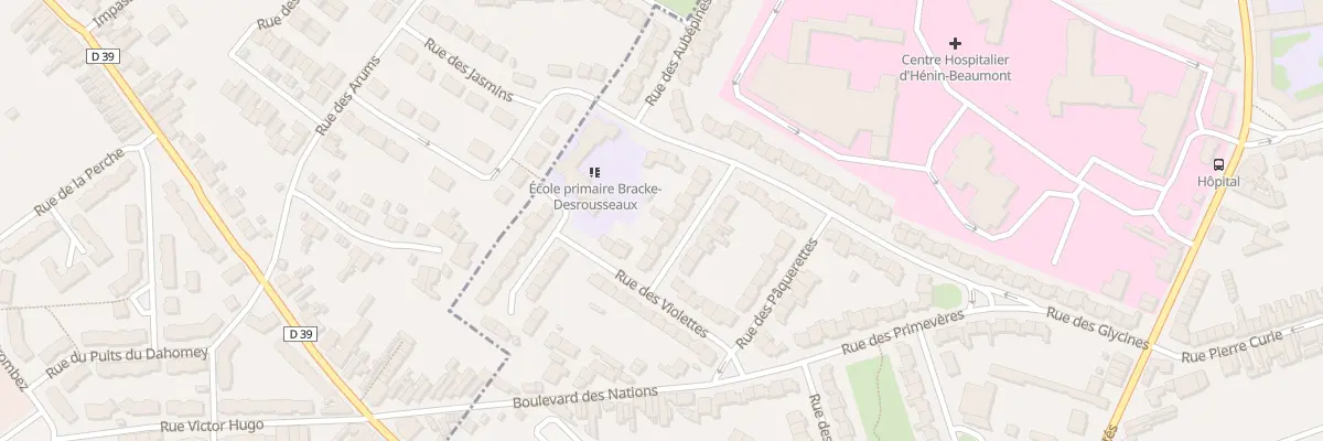 Plan du 58 Rue des Eglantines à Hénin-Beaumont