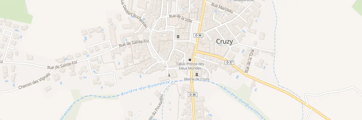 Plan du 5426F Imp du Commerce à Cruzy