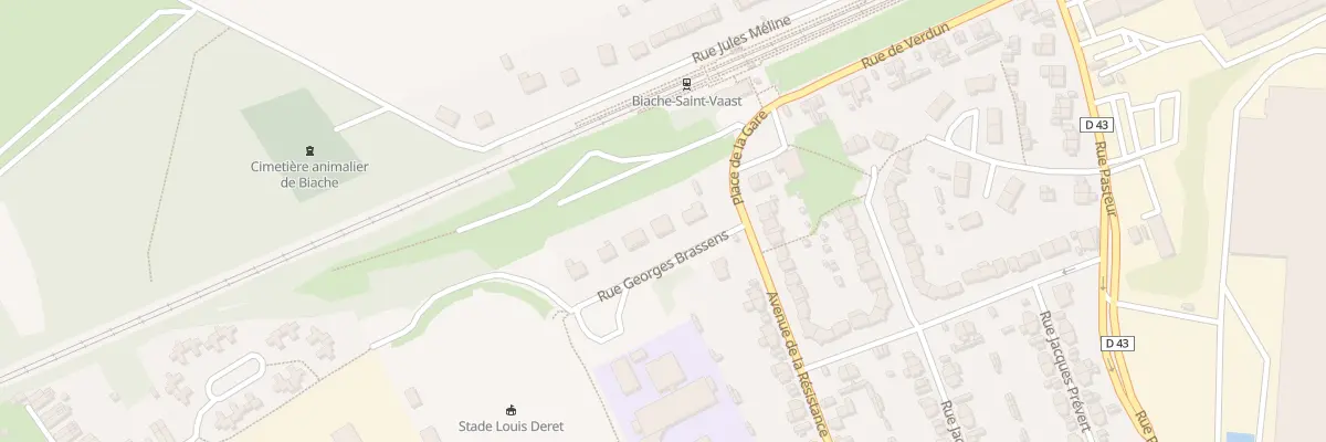 Plan du 4 Rue Georges Brassens à Biache-Saint-Vaast