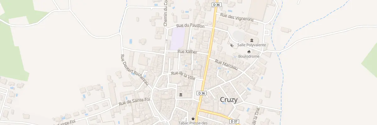 Plan du 92 Rue de la Victoire à Cruzy