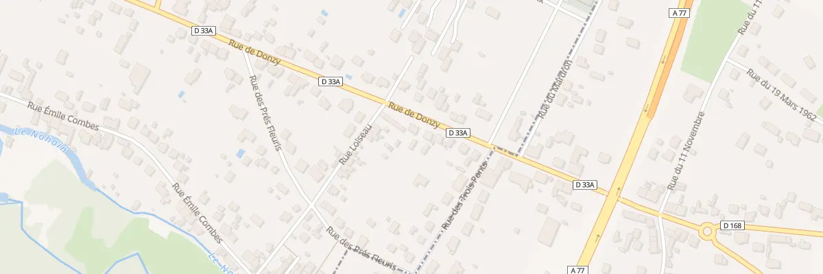 Plan du 160B Rue de Donzy à Cosne-Cours-sur-Loire