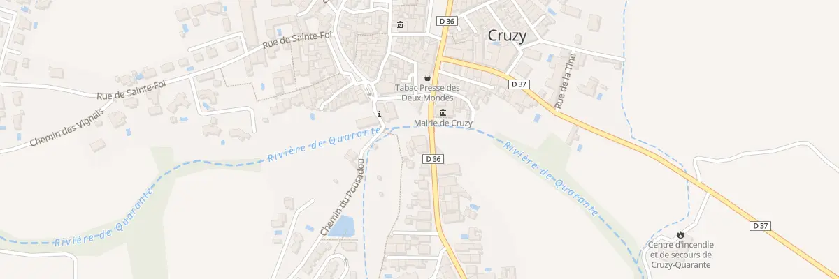 Plan du 5240 Av de Narbonne à Cruzy