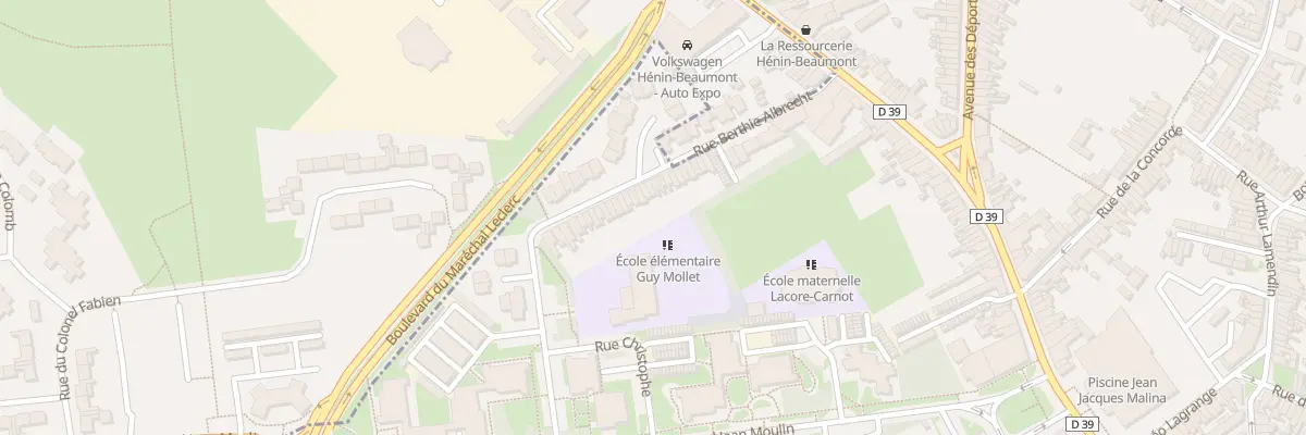 Plan du 157 Rue Berthie Albrecht à Hénin-Beaumont