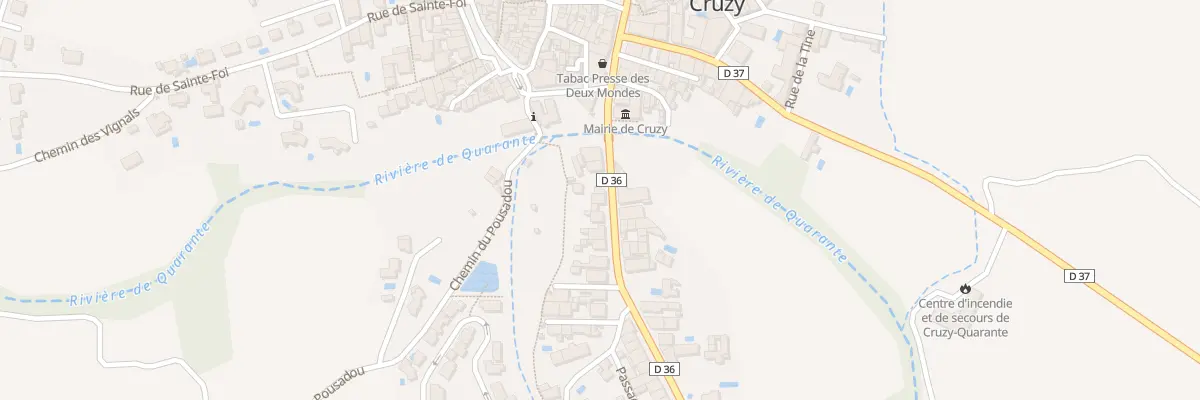 Plan du 5217 Av de Narbonne à Cruzy