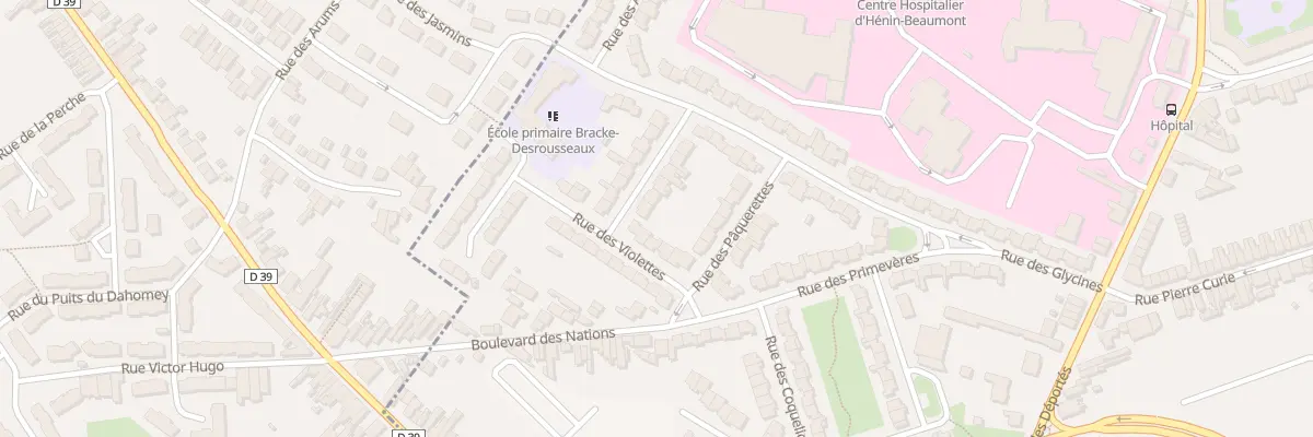 Plan du 75 Rue des Eglantines à Hénin-Beaumont