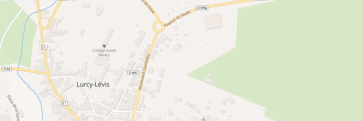 Plan du 3 Bd Gambetta à Lurcy-Lévis