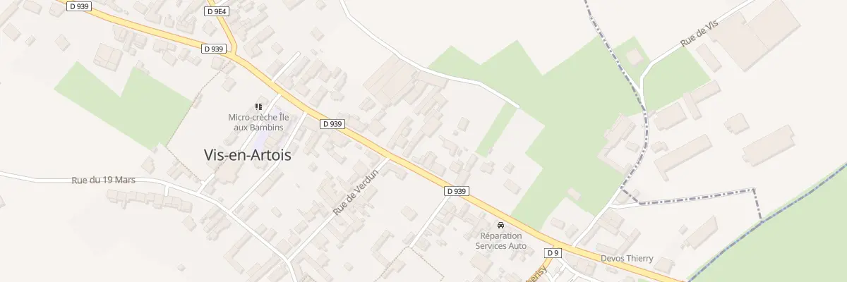 Plan du 59 Rue Andre Mercier à Vis-en-Artois