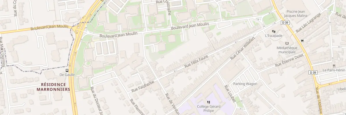 Plan du 298 Rue Félix Faure à Hénin-Beaumont