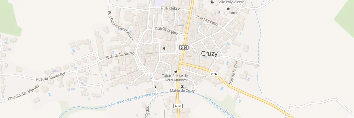 Plan du 5050 Le Village à Cruzy