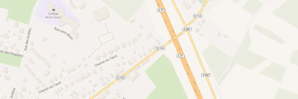Plan du 93 Rue St Lazare à Cosne-Cours-sur-Loire