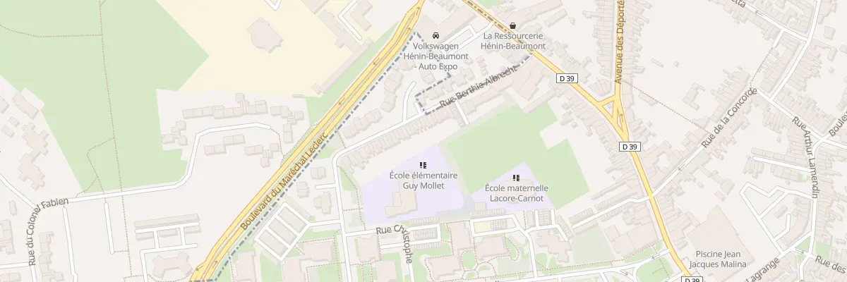 Plan du 143 Rue Berthie Albrecht à Hénin-Beaumont