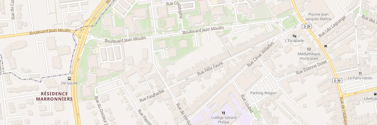 Plan du 294 Rue Félix Faure à Hénin-Beaumont