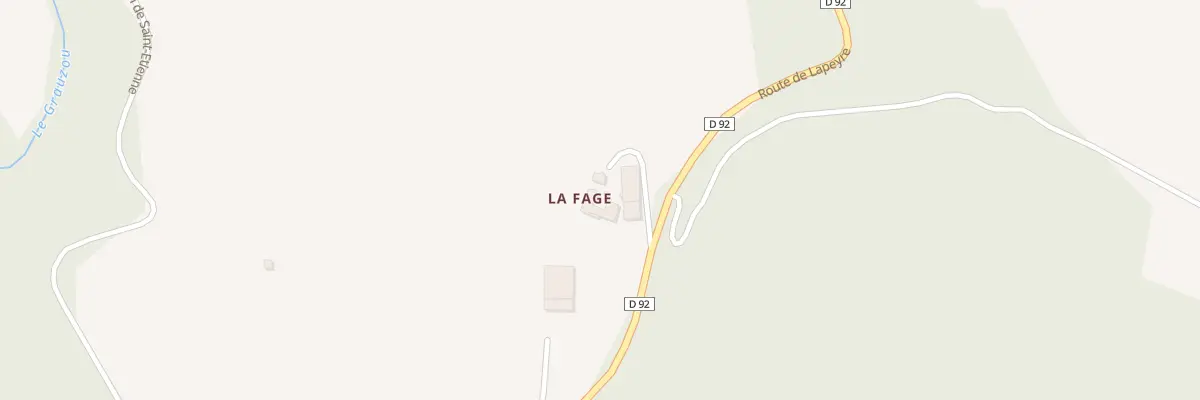 Plan du 5012 La Fage à Gissac