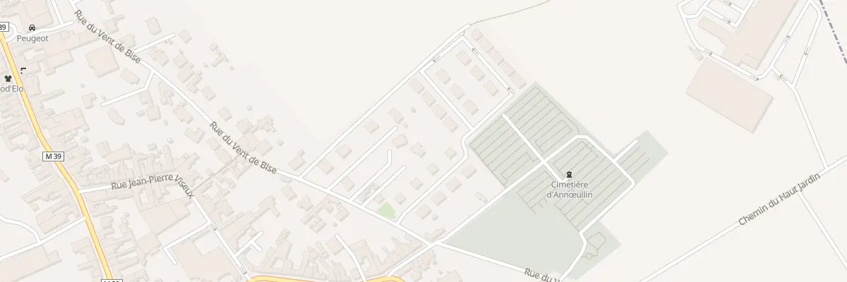 Plan du 635 Rue du Vent de Bise à Annœullin