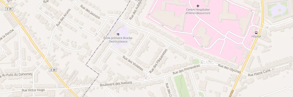 Plan du 45 Rue des Eglantines à Hénin-Beaumont