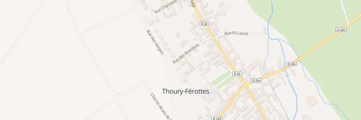 Plan du 4 Rue des Brandons à Thoury-Férottes