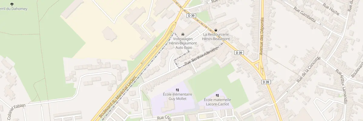 Plan du 10 Rue Berthie Albrecht à Montigny-en-Gohelle