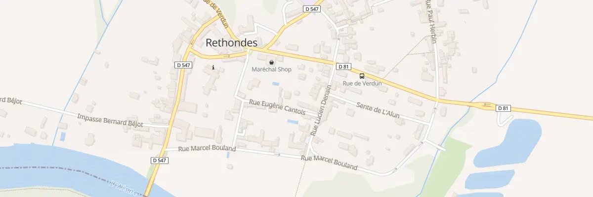 Plan du 6 Rue Eugène Cantois à Rethondes