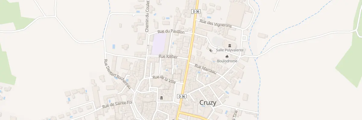 Plan du 3 Rue Kleber à Cruzy