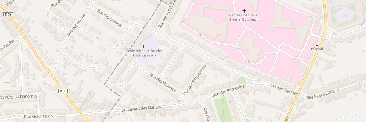 Plan du 33 Rue des Eglantines à Hénin-Beaumont