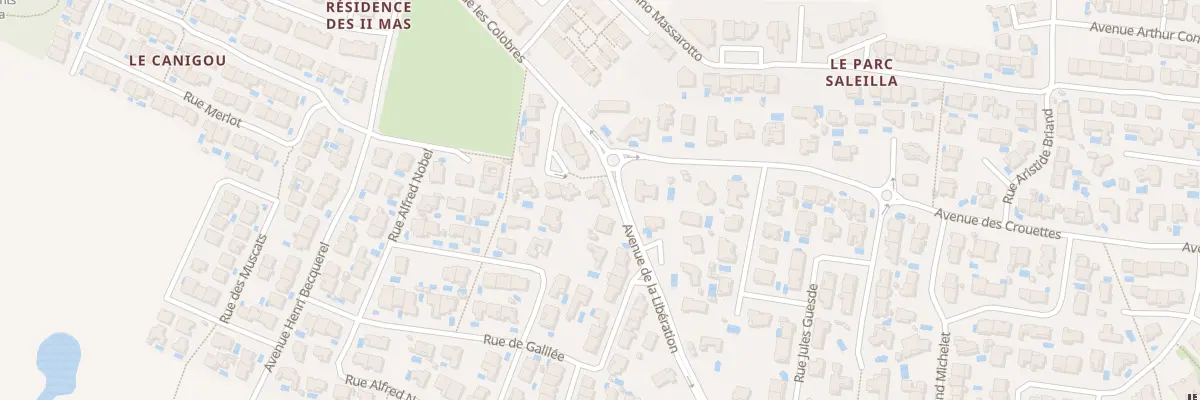 Plan du 7 Rue Pierre et Marie Curie à Saleilles