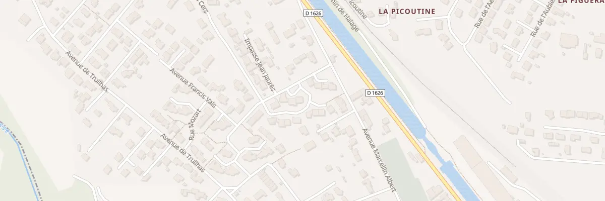 Plan du 7 Av Jean Jaurés à Sallèles-d’Aude