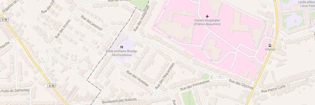 Plan du 293 Rue des Glycines à Hénin-Beaumont