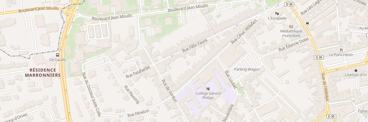 Plan du 289 Rue Félix Faure à Hénin-Beaumont