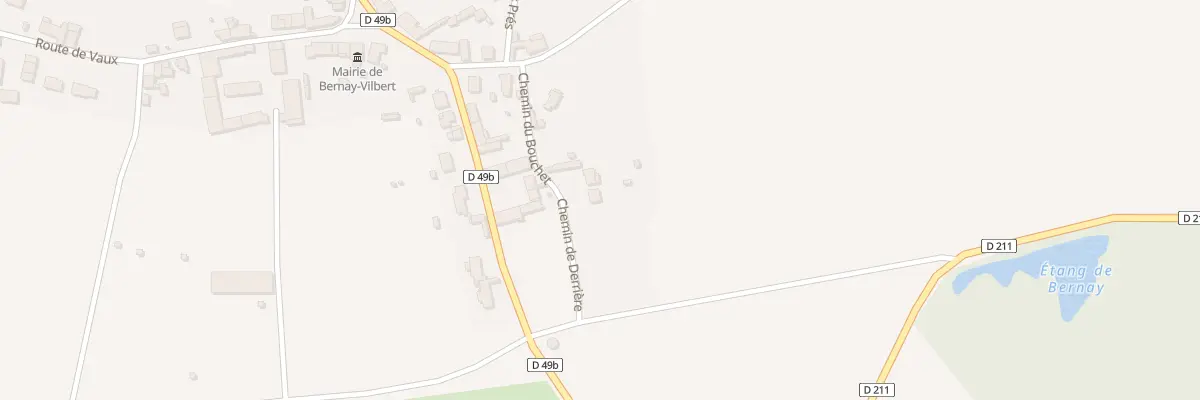 Plan du 3 Che Dit de Derriere à Bernay-Vilbert