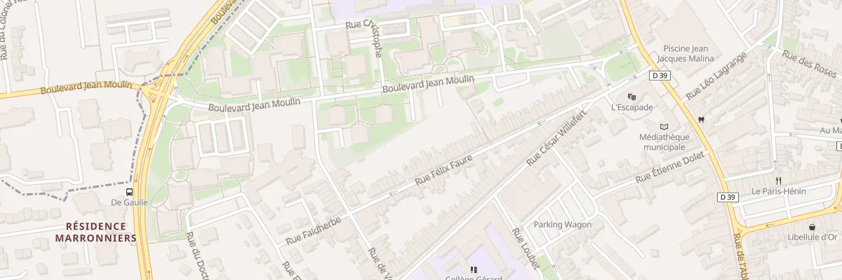 Plan du 256 Rue Félix Faure à Hénin-Beaumont