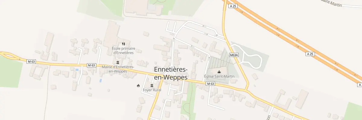 Plan du 8 Pl du Gen de Gaulle à Ennetières-en-Weppes