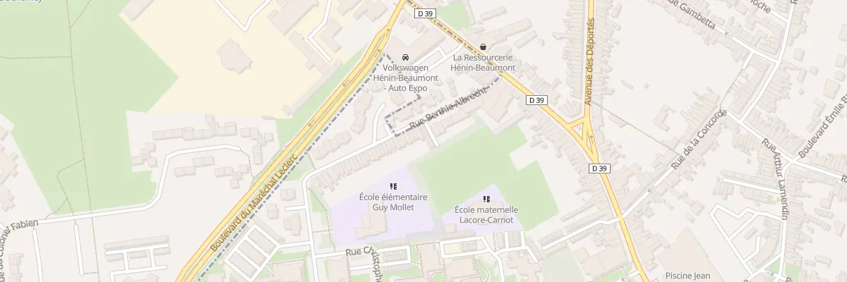 Plan du 103 Rue Berthie Albrecht à Hénin-Beaumont
