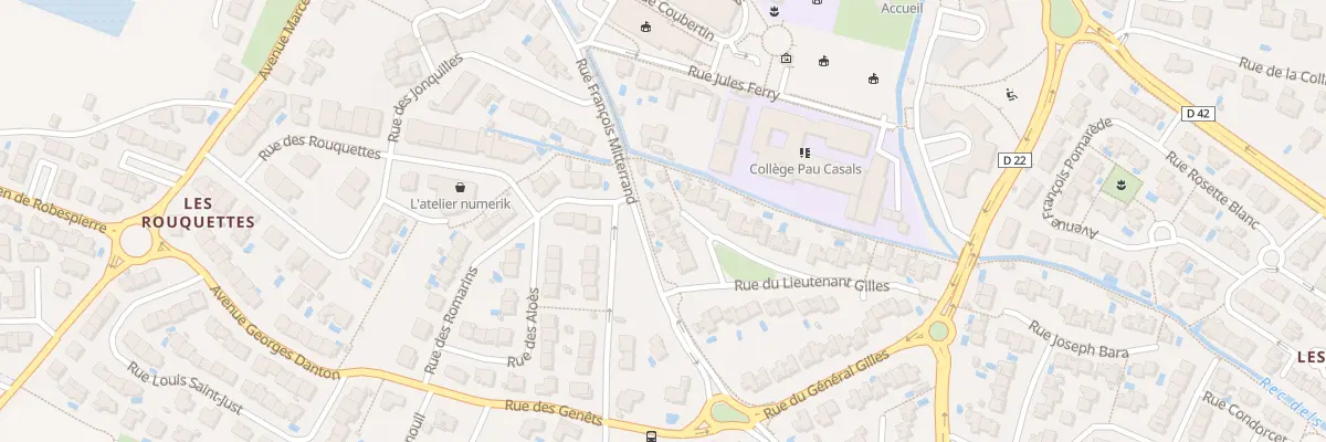 Plan du 14 Rue Lt Gilles à Cabestany