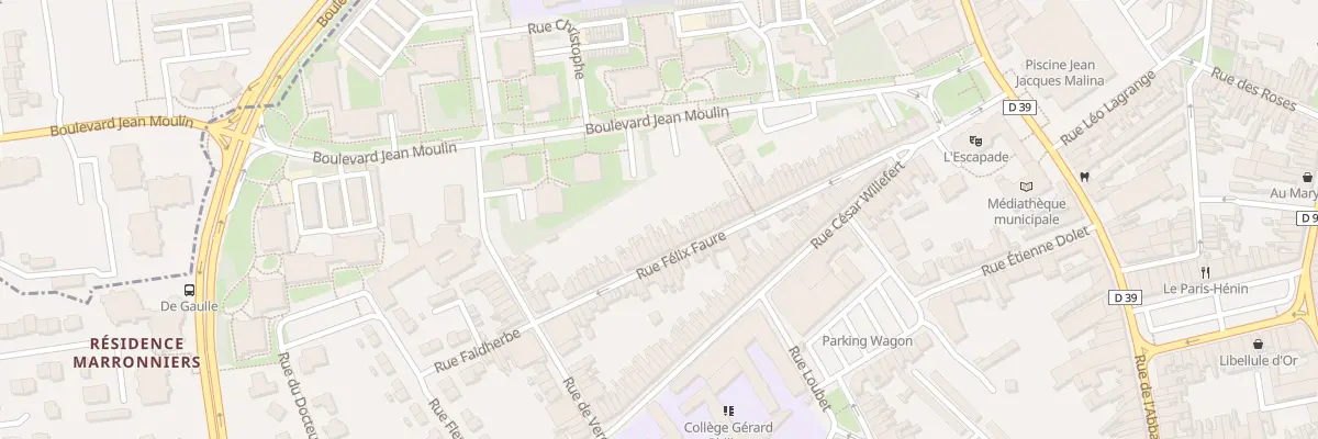 Plan du 252 Rue Félix Faure à Hénin-Beaumont