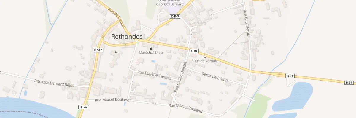 Plan du 17 Rue Lucien Denain à Rethondes