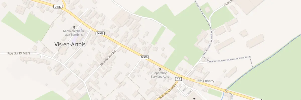 Plan du 67 Rue Andre Mercier à Vis-en-Artois