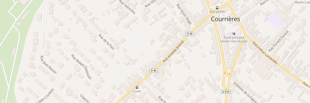 Plan du 36 Rue Aristide Briand à Courrières