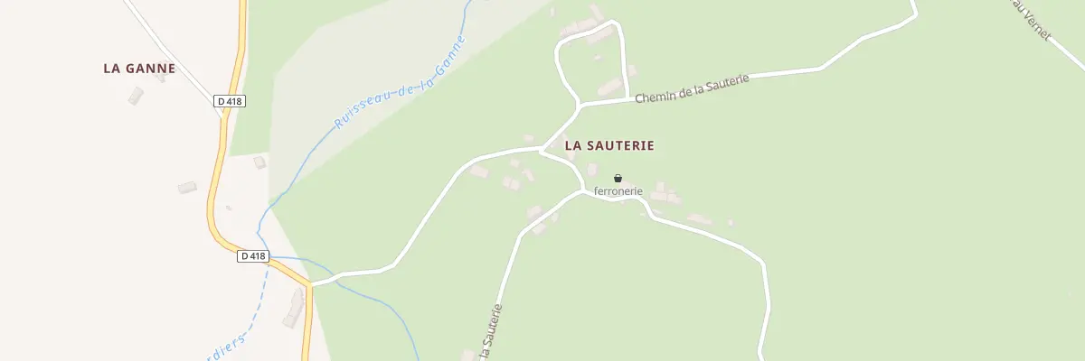 Plan du 2 La Sauterie à Manzat