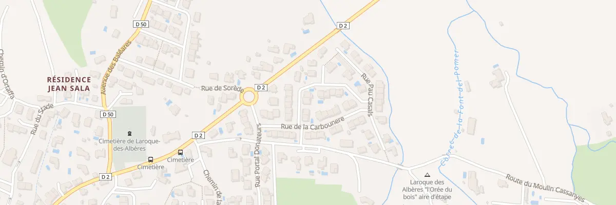 Plan du 6 Rue Hyacinthe Rigaud à Laroque-des-Albères