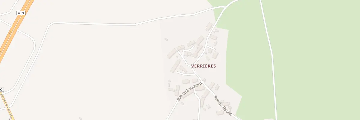 Plan du 5250 Verrieres à Charbonnières-les-Varennes