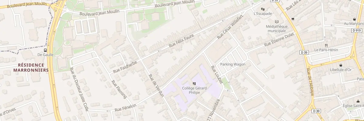 Plan du 202 Rue César Willefert à Hénin-Beaumont