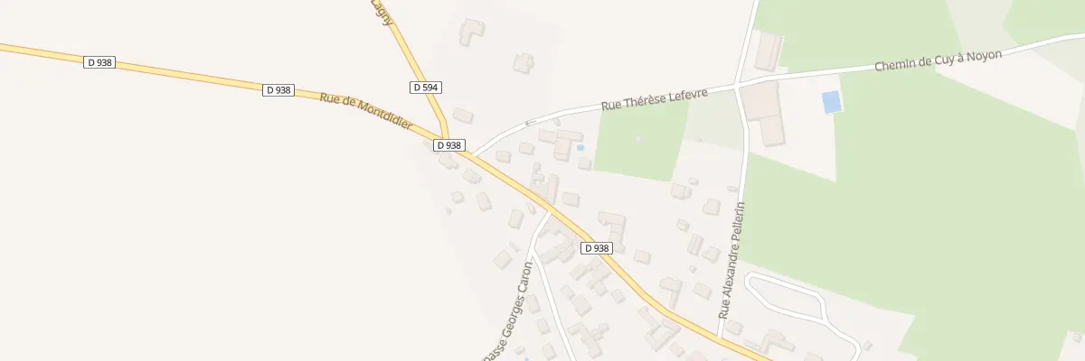 Plan du 652 Rue de Montdidier à Suzoy