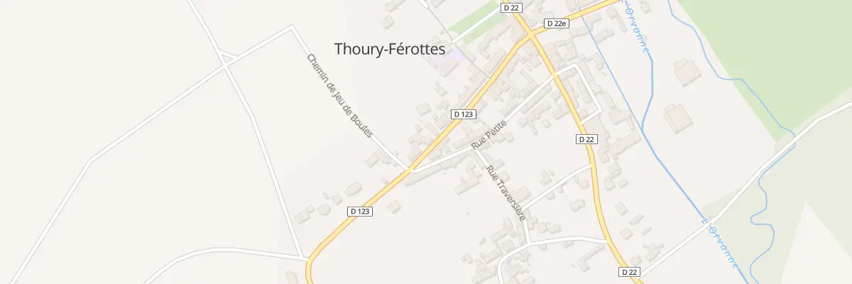 Plan du 23B Rue de Verdun à Thoury-Férottes