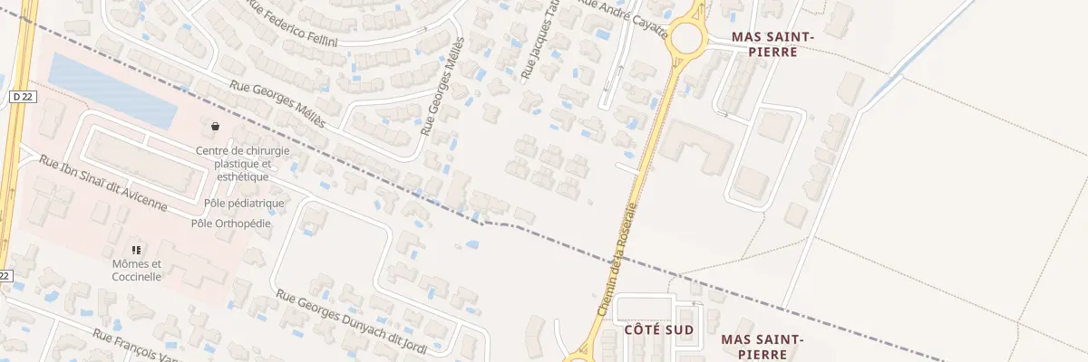 Plan du 7000 Che de la Roseraie à Perpignan