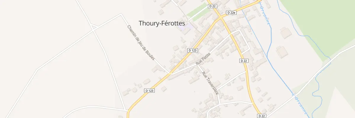 Plan du 23 Rue de Verdun à Thoury-Férottes